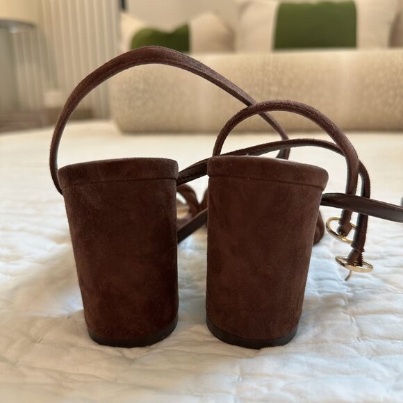 Tuckernuck x Studio McGeeBrown Suede Wren Block Heels - Picture 5 of 6